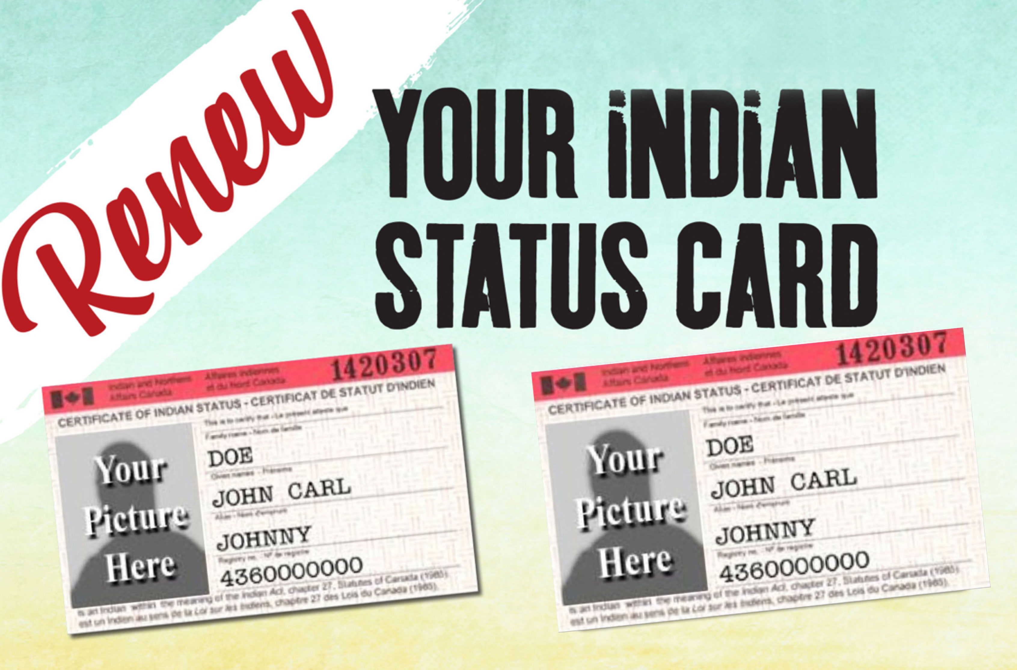 Renew Your Indian Status Card