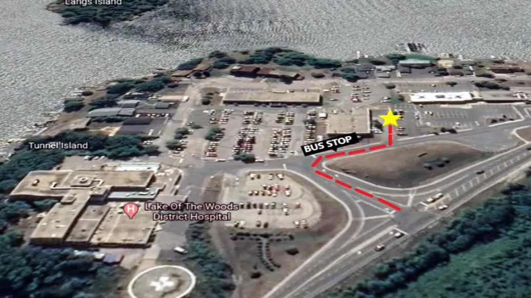 Kenora Hospital Aerial Map