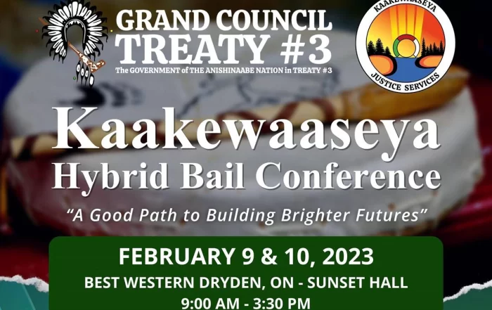 Kaakewaaseya Hybrid Bail Conference. Feb 9 - Feb 10 2023